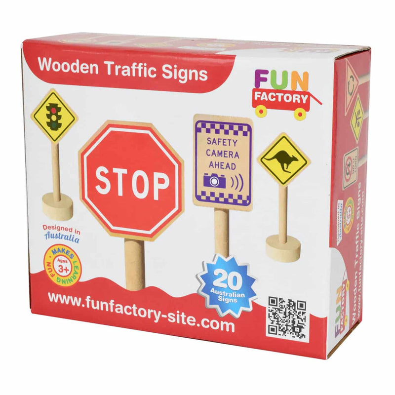 Fun Factory Australian themed Traffic Signs 20 Packs for 3yrs+