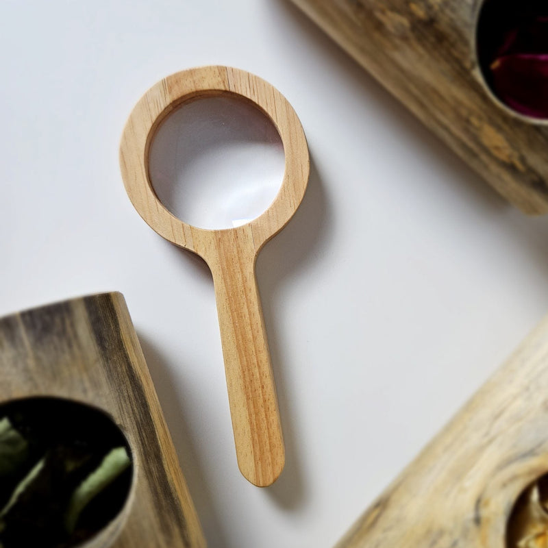 Qtoys Wooden Magnifying Glass Early Science Outdoor Toys Nature Play 3yrs+