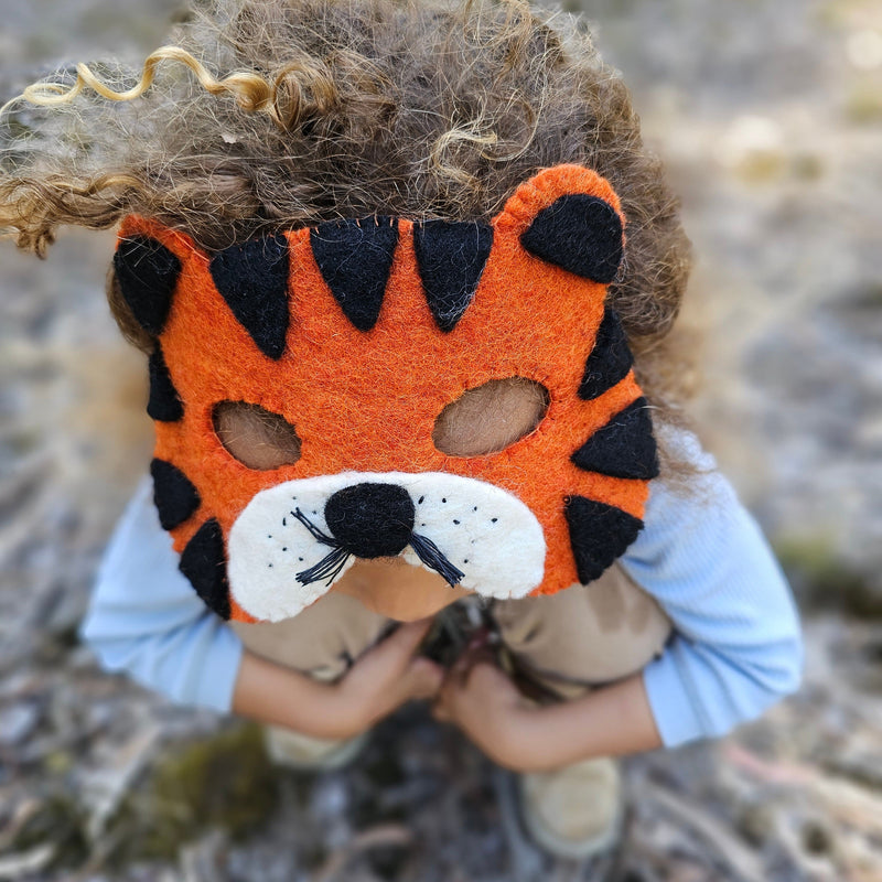 Pashom Felt Tiger Mask Pretend & Imaginative Play Costumes 2yrs+