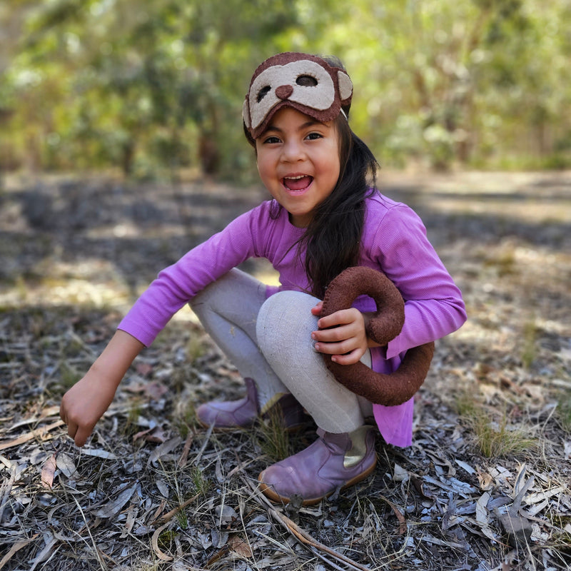 Pashom Felt Monkey Tail Pretend & Imaginative Play Costumes Clearance 2yrs+