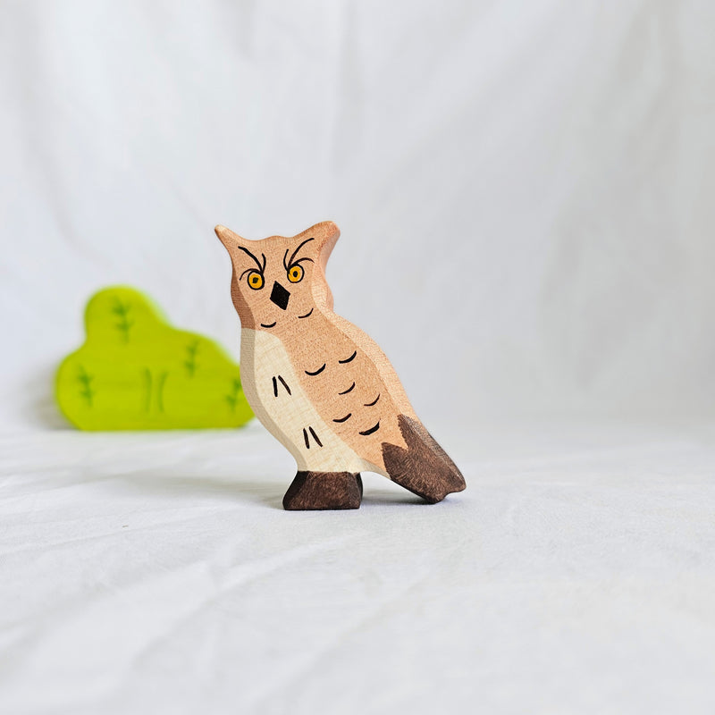 Holztiger Eagle Owl Wooden Animals Woodland 3yrs+