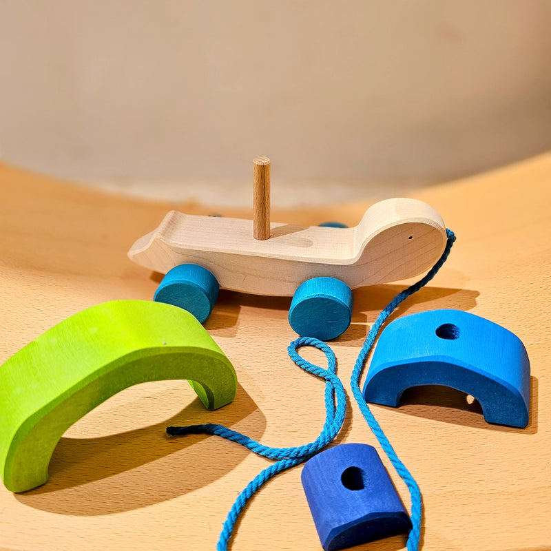 Goki Pull Along Tortoise Tortuga Toddler Turtle Toys Developmental Toys for Toddlers Gifts Idea 12m+