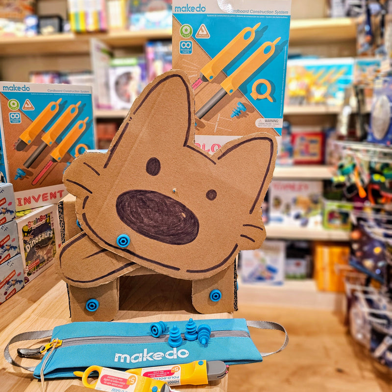 Makedo Explore 50pcs Small Cardboard Construction Set Art and craft for kids STEM Toys Best Seller Eco Friendly Gifting Idea for 5yrs+