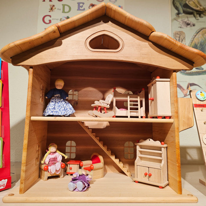 Wooden Dollhouse Kids Toy Doll House Sofie's Wooden Doll House