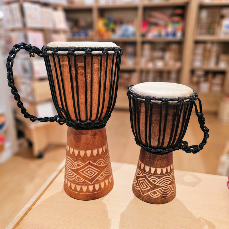 Hand Made Djembe Drum 40cm Musical Instrument for Kids Gifting Ideas 4yrs+
