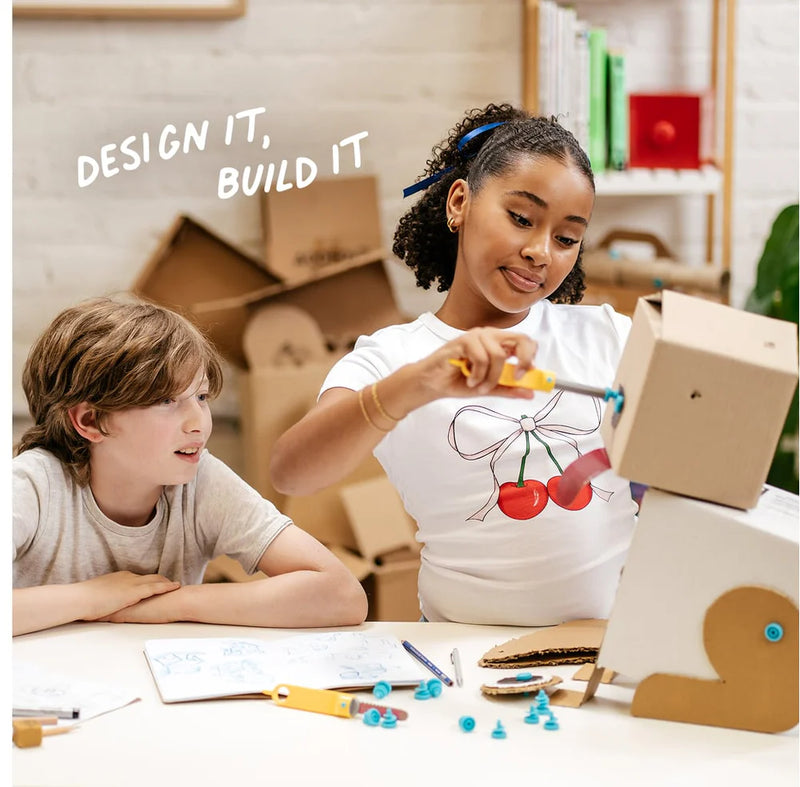 Makedo Design Journal Dual Grid 2D and 3D Art and Craft for Kids 5yrs+