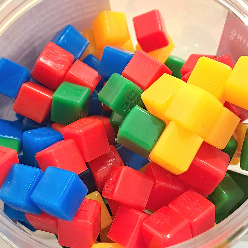 StickiKubes Rainbow Bright Mini Stacking Cubes 125pcs Fidget Toys Sensory Toys 4yrs+