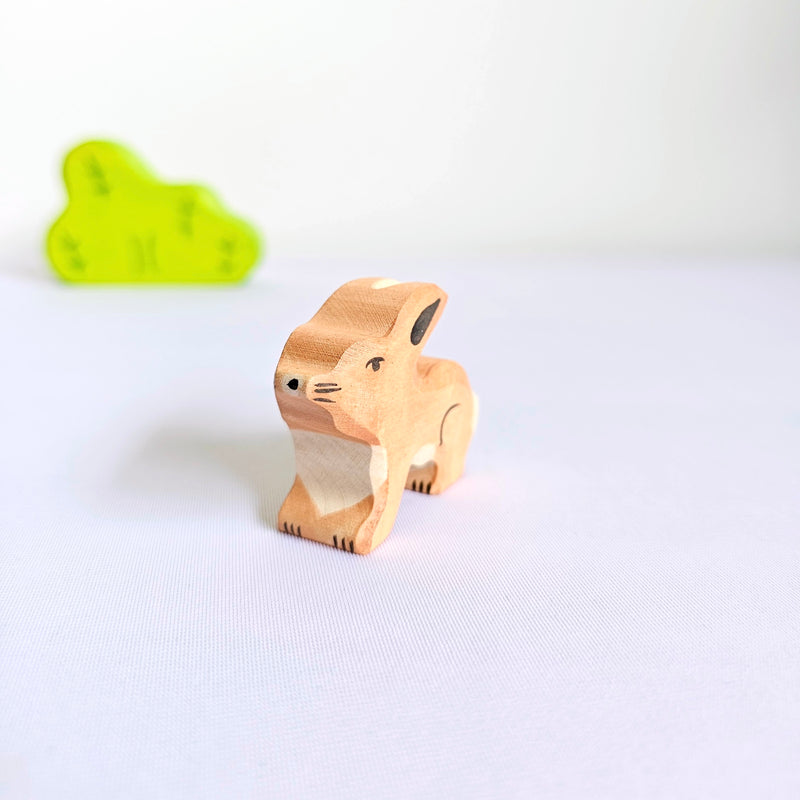 Holztiger Hare Rabbit Wooden Animals Small Woodland & Meadow Animal 3yrs+