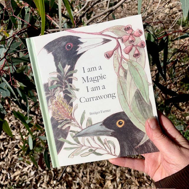 Bridget Farmer Printmaker I am a Magpie, I am a Currawong (Hardcover) Kids Book