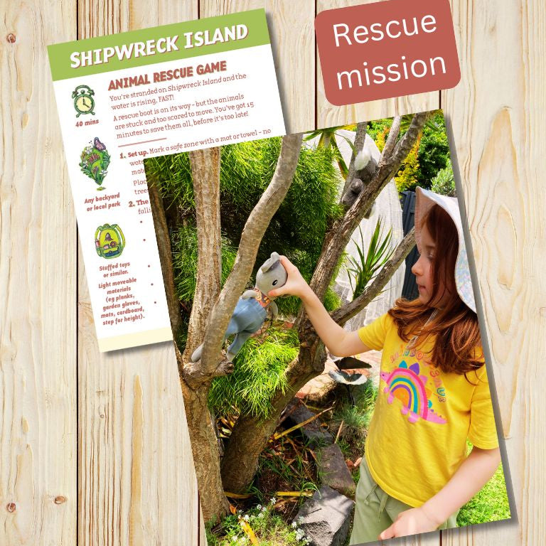 Backyard Adventures Cards for Local Explorers 22pcs by Gumnut Trails Missions, Games and Story Cards Outdoor Travel Toys Storytelling 3yrs+