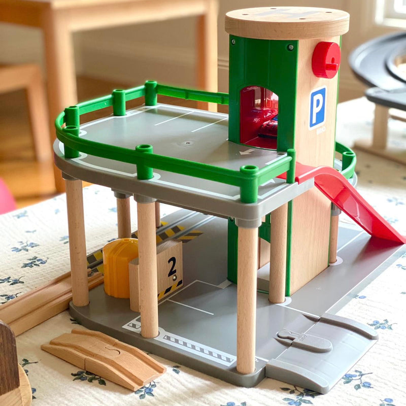 BRIO Parking Garage 7 Pieces Set Wooden toy car garage Best Seller Most Loved in Store 3yrs+