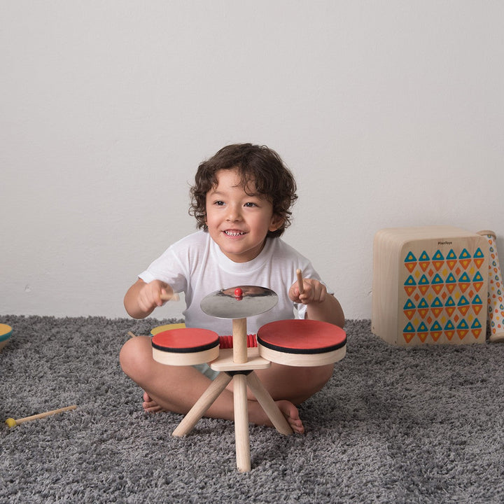 PlanToys Musical Band Drum Set Musical Intruments for Kids Best Seller 3yrs+