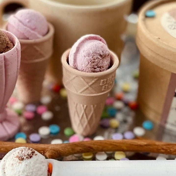Choc Bomb Ice Cream Cone by Beadiebug Playdough Sand Toys Art and Craft for Kids 3yrs+