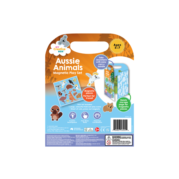 My Creative Box Aussie Animals Magnetic Play Set 3yrs+ Australian Animals