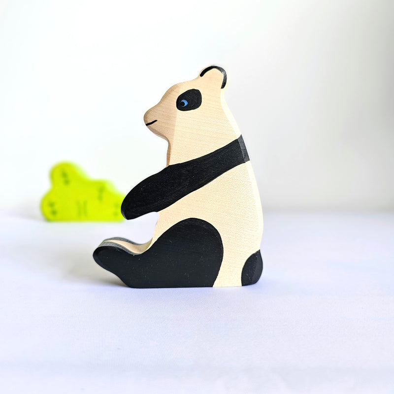 Holztiger Panda Sitting Wooden Animals Wildlife Animal 3yrs+