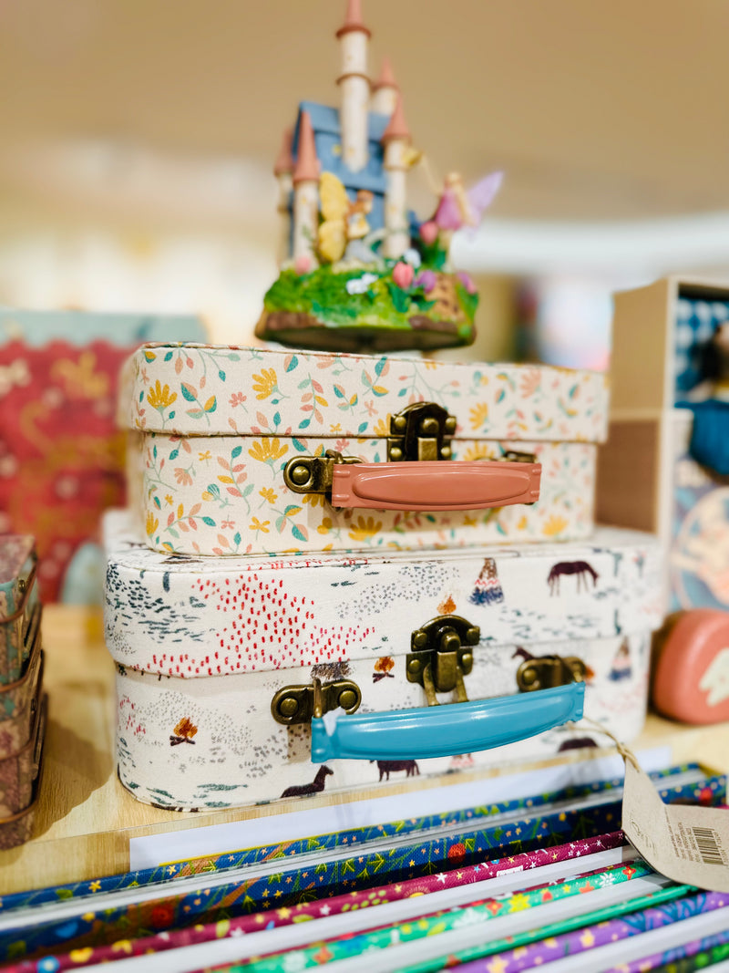 Maileg Suitcase Fabric Set 2pcs Chevaux medium size 22cm wide Clearance