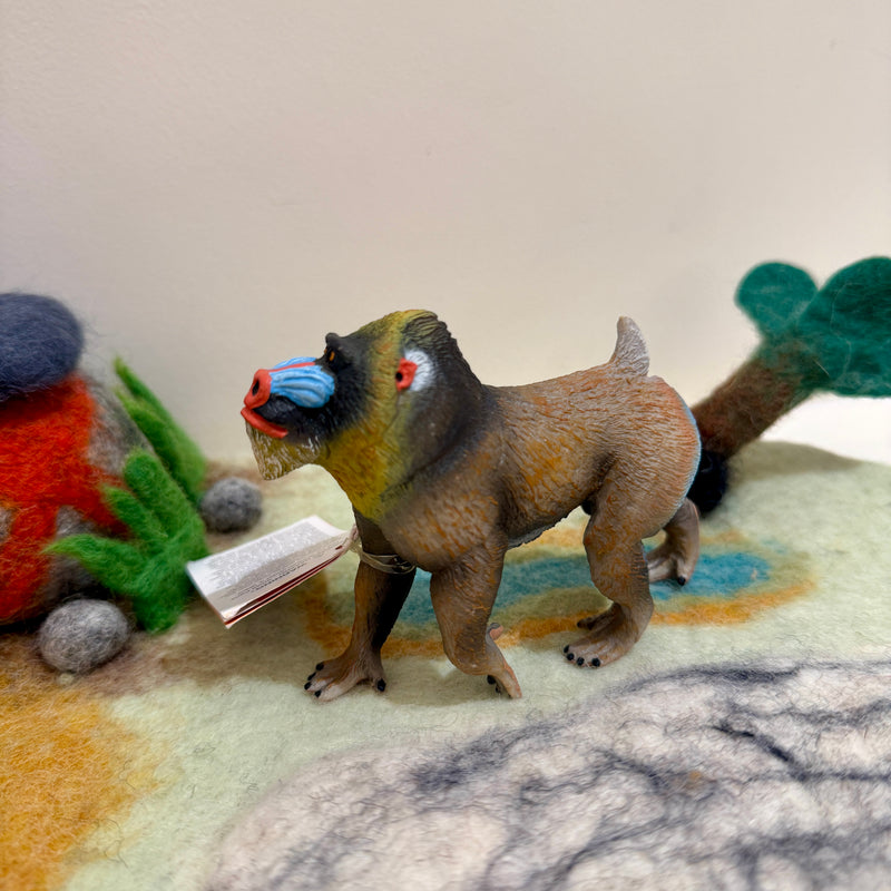 Mandrill Figurine by Safari Ltd Wildlife Collection Animal Figurines 3yrs+