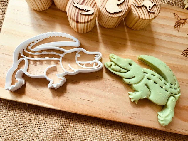 Crocodile Bio Cutter by Beadiebug Playdough Sand Toys Art and Craft for Kids 3yrs+
