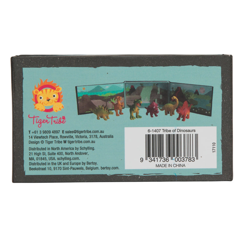 Tiger Tribe Tribe of Dinosaur 6pc Playscape Travel Toys 3yrs+