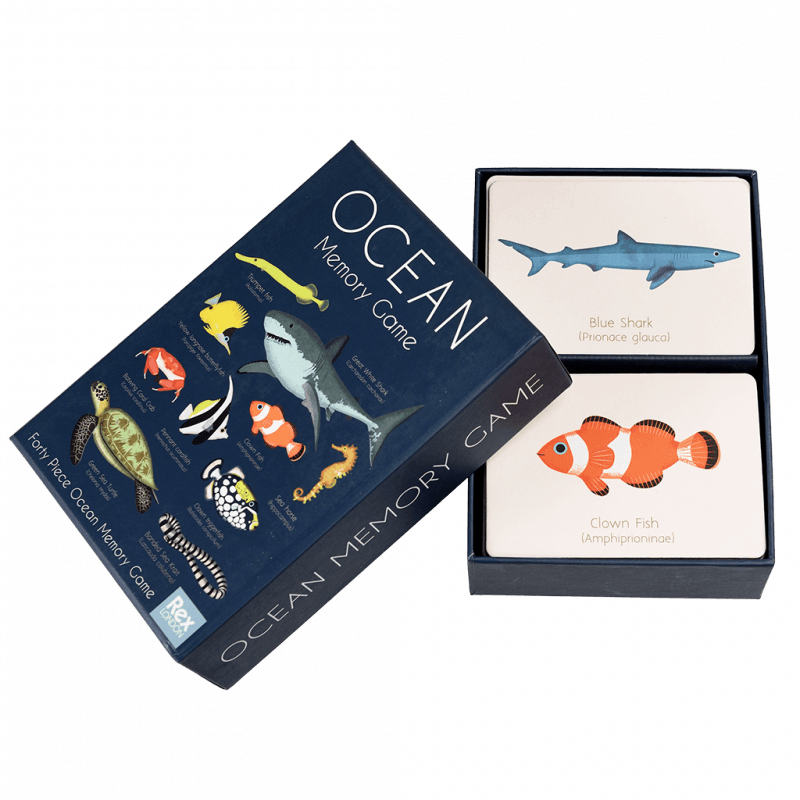 Rex London Matching 20 Pairs Memory Game Ocean 3yrs+
