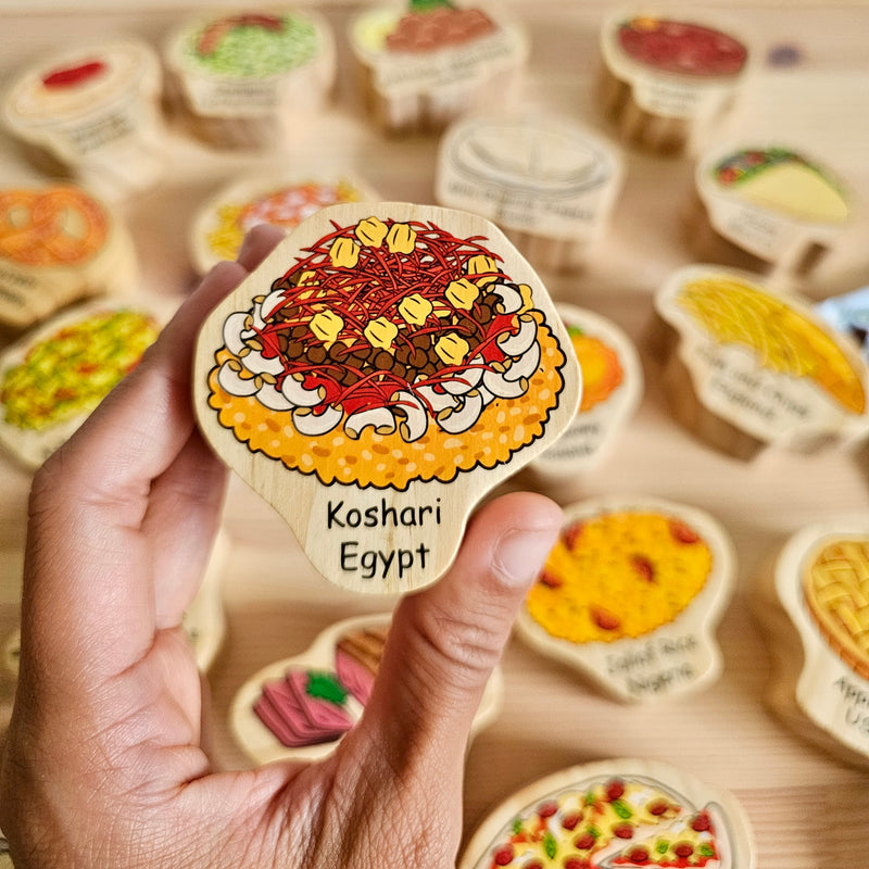 The Freckled Frog Food Around the World Pretend & Imaginative Play Toddler Toys Gifting Idea for 12m+