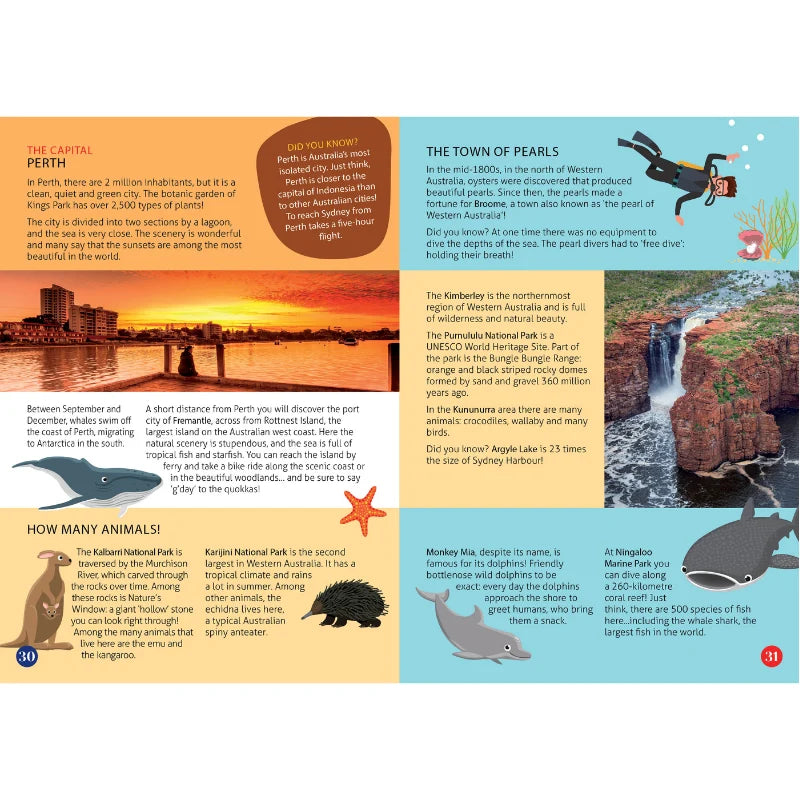 Travel, Learn and Explore Australia 210pc Book and Puzzle Set by Sassi Gift Set 6yrs+