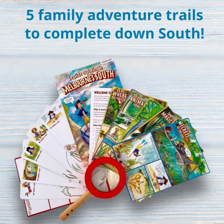 Melbourne's South Adventure Guide Seaside Exploring 5 Mystery Family Adventures Trails & 15 Outdoor Activities by Gumnut Trails Outdoor Travel Toys 2yrs+