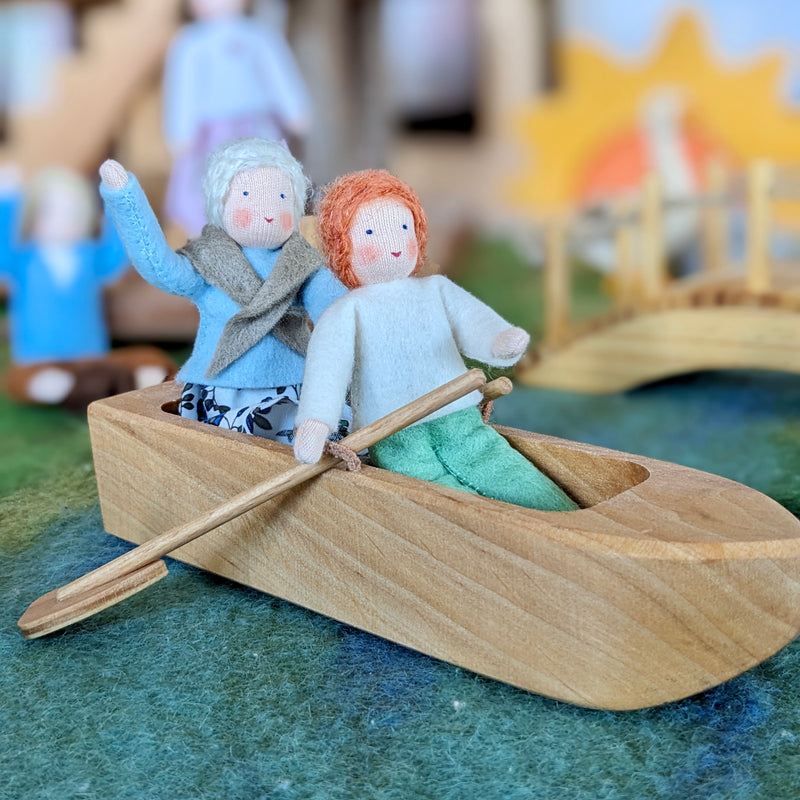 Doll House Doll Pretend Play Family Son 10cm Hand Made by Ambrosius 3yrs+