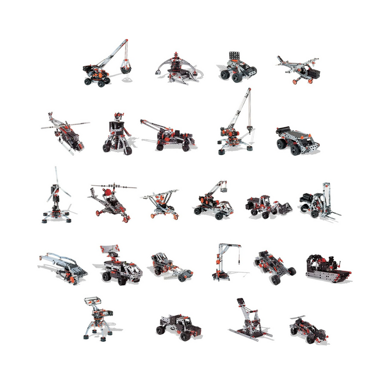 Meccano Super Construction 25 in 1 Set in Case Model Building Kit STEM Toys 10yrs+