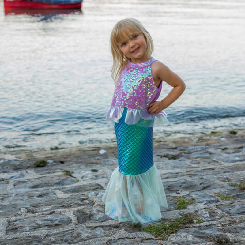 Mermaid Dress Size 5-6 by Great Pretenders Costumes 5yrs+