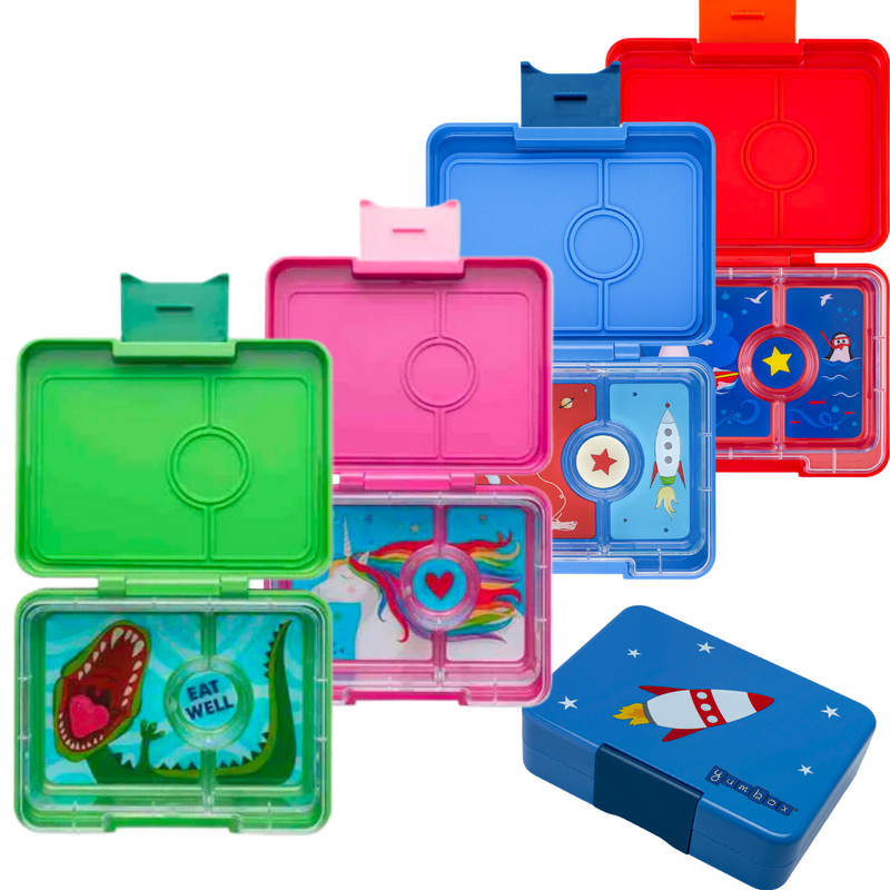 Yumbox Lunch Snack Box 3 Compartment New Design Kids Lunch Box 3yrs+