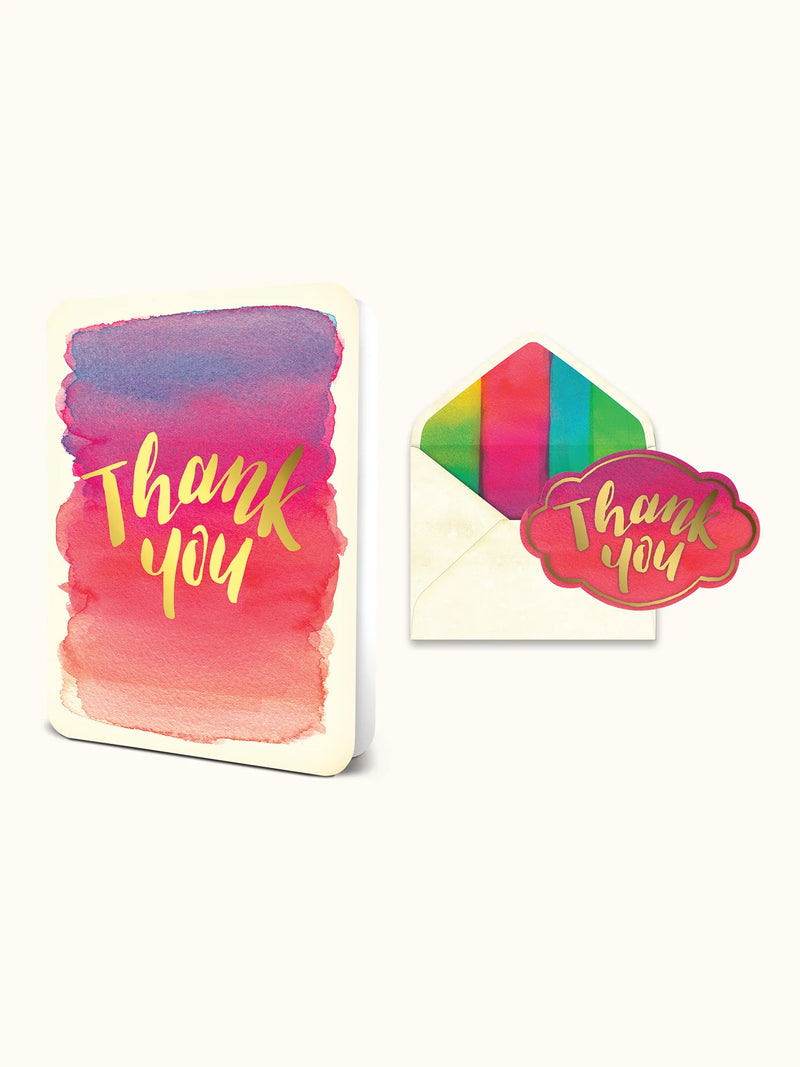 Thank You Deluxe Greeting Card by Studio Oh