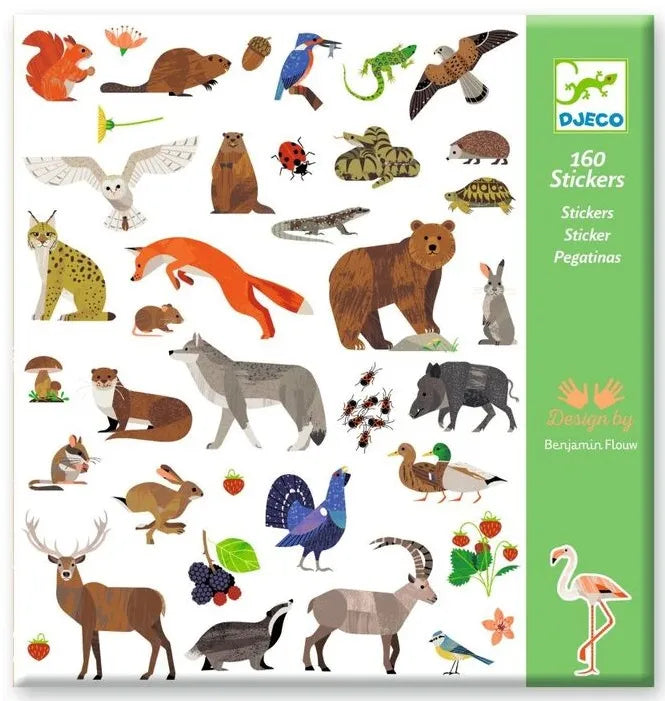 Metallic Stickers 160pcs Djeco Stationary Art and craft for kids Best Seller 3yrs+