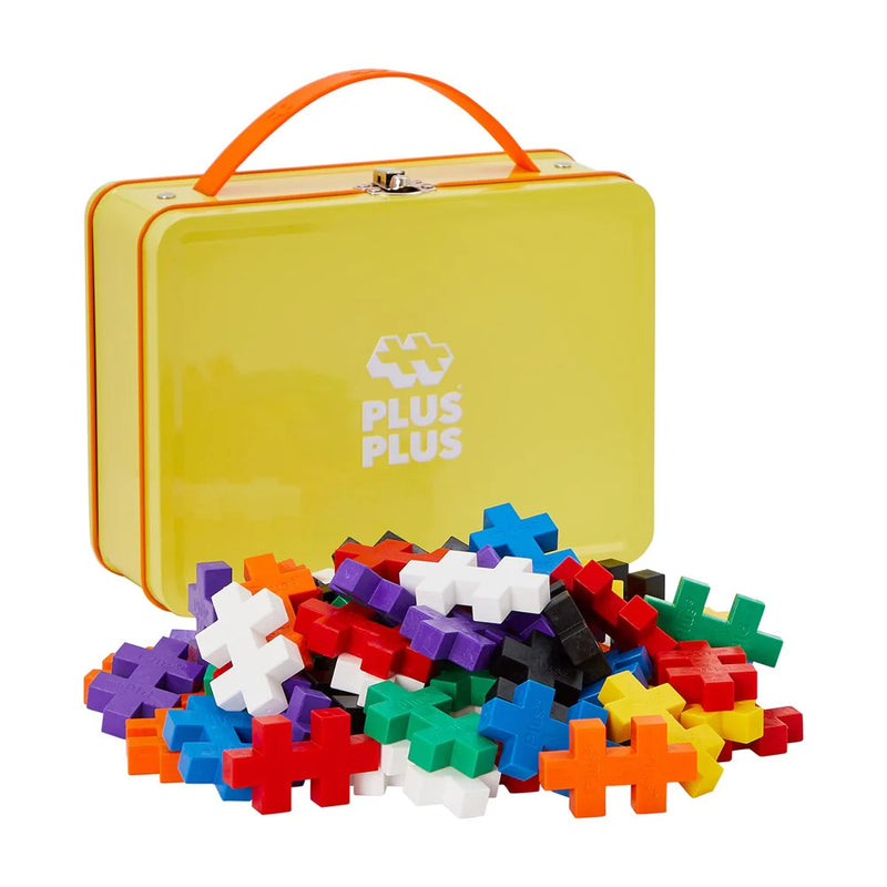 Plus Plus Big Basic Building Blocks 70pcs for Toddlers Metal Suitcase Set Gift Idea for 12m+