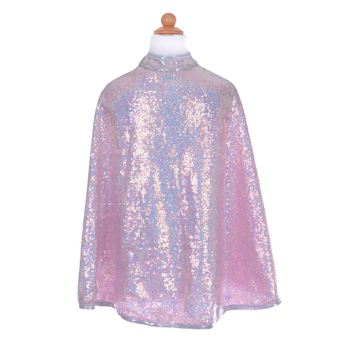 Silver Reversible Sequins Cape  by Great Pretenders Size 5-6 3yrs+