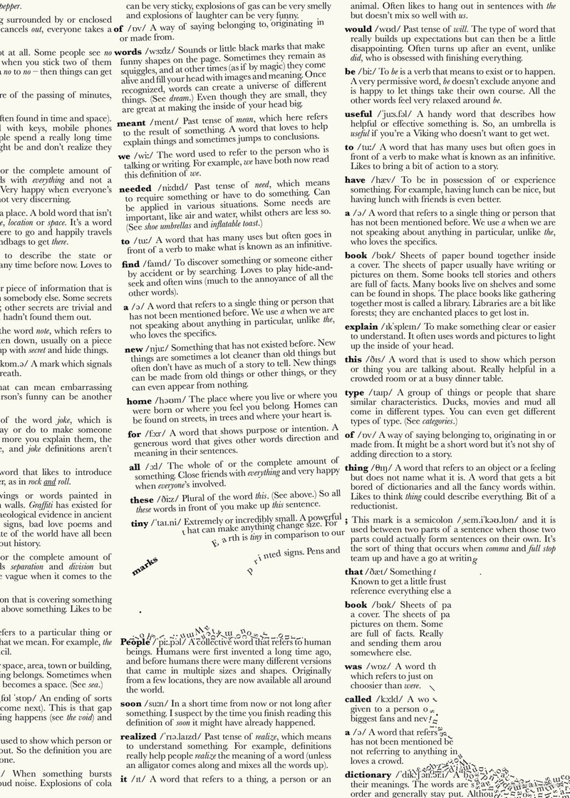 The Dictionary Story (Hardcover) by Oliver Jeffers Kids Picture Book