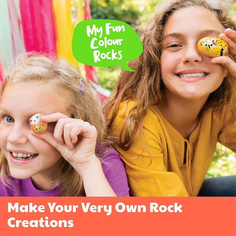 Kidzmaker Magical Animal Rock Painting Art and Craft for kids Gifting idea for 5yrs+