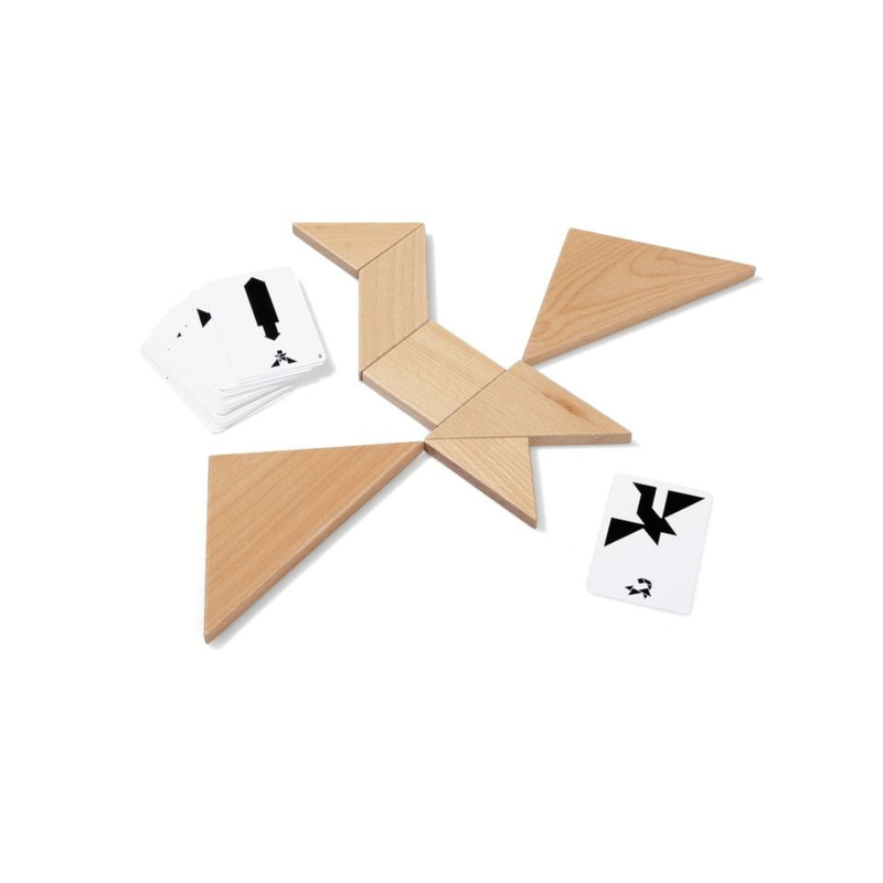 Viga Wooden Tangram Shape Puzzle Game Early 7pcs 3yrs+