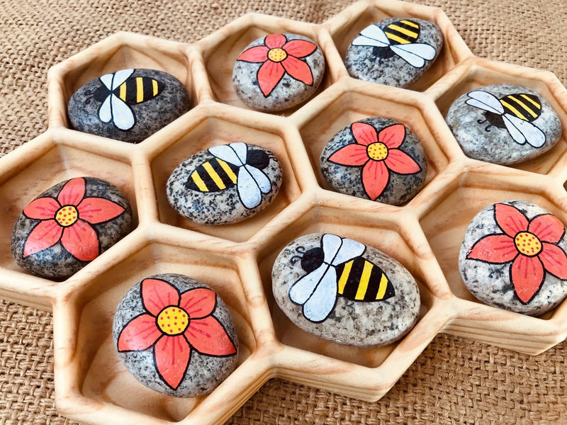 Beadiebug Large Wooden Trinket Tray Art and Craft for Kids 3yrs+