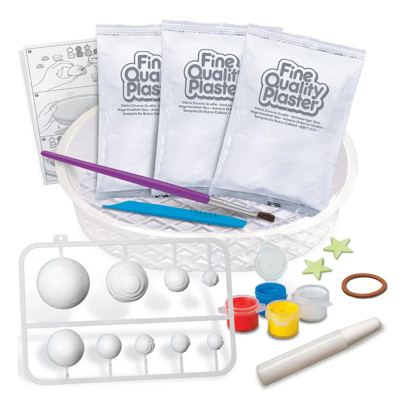 Mould & Paint Solar System Stone Glow In The Dark Kit By 4M Space Toys Art and Craft for Kids Gifting idea for 5yrs+