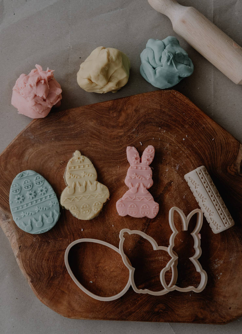Kinfolk Pantry Easter Eco Roller Cutter Set Playdough Sand Toys Art and craft for kids 3yrs+