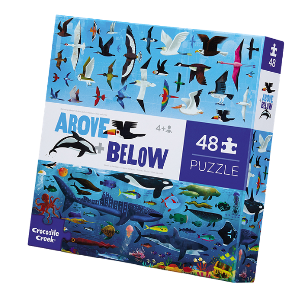Crocodile Creek Jigsaw Puzzles Above & Below 48pcs Ocean and Sky Gifting Idea for 4yrs+