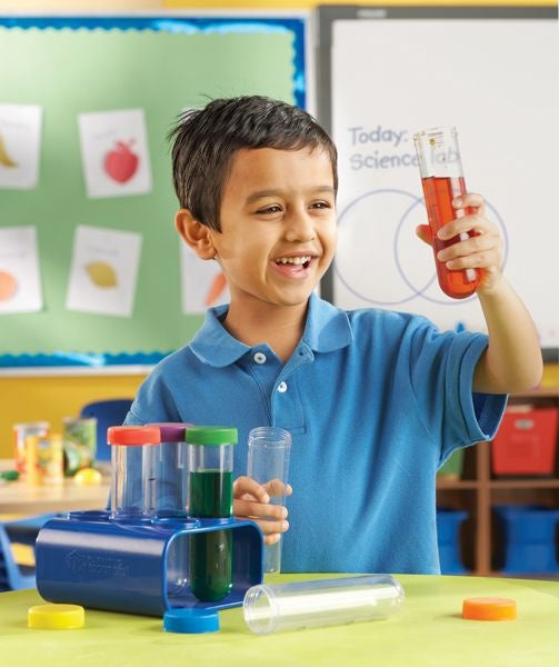 Primary Science Jumbo Test Tubes with Stand by Learning Resources Science Range 7 Piece Early Science STEM Toys Best Seller 3yrs+