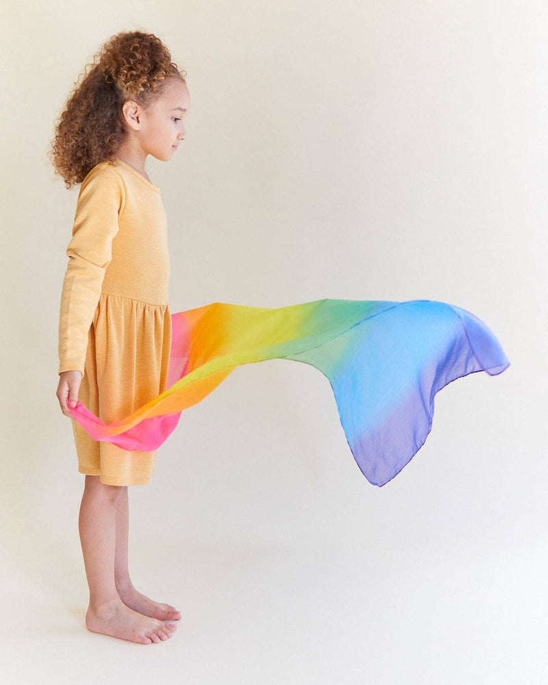 Sarah’s Silks Rainbow Enchanted Playsilks 100% Silk Natural Waldorf Toys 3yrs+ Best Seller