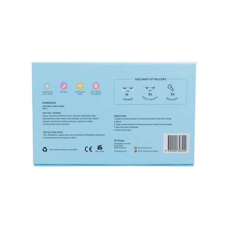 Oh Flossy Face Paint Set Kids Makeup Set Best Seller 3yrs+