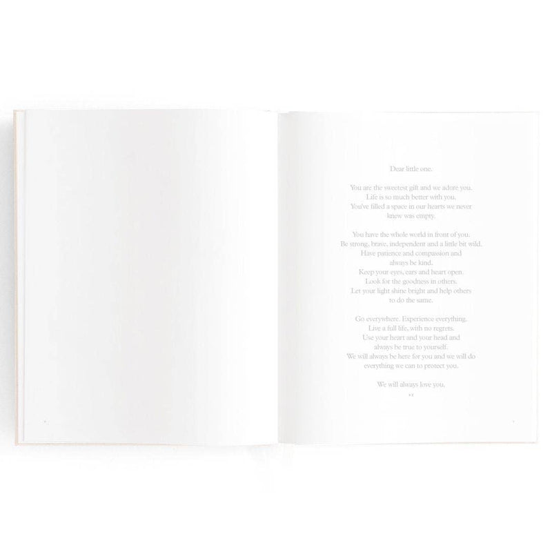 Fox & Fallow Baby Book Buttermilk Baby Journal Keepsake Memory Book (Hardcover)