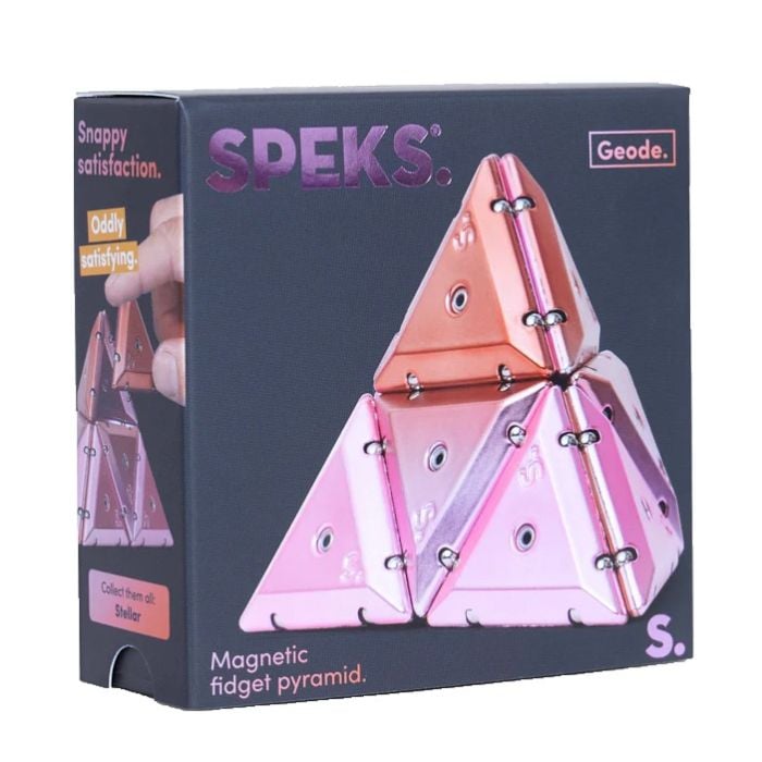 Speks Magnetic Geode Pyramid Travel Fidget Toys 14yrs+