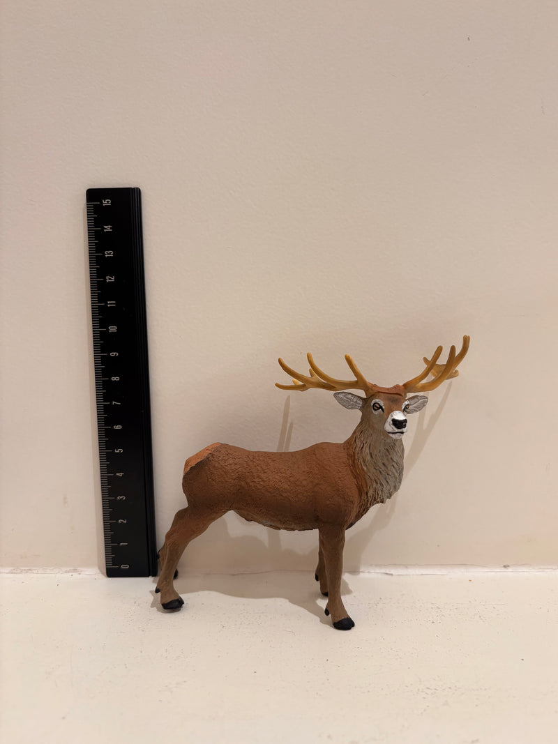 Red Deer Stag Figurine by Safari Ltd Large Woodland Collection Animal Figurines 3yrs+