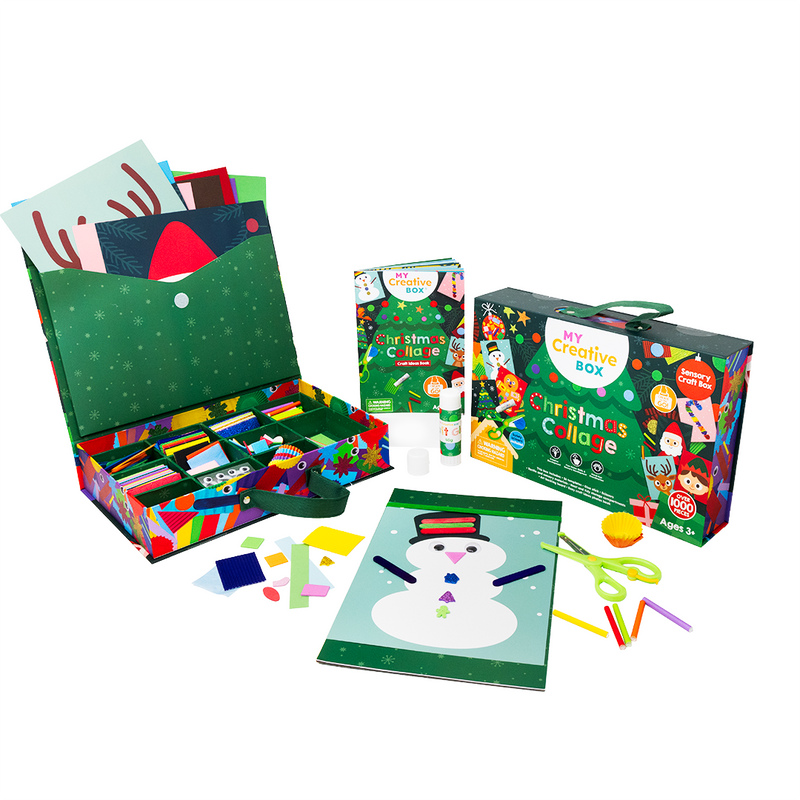 My Creative Box Christmas Collage Sensory Craft Box Art and craft for kids Best Seller Christmas Range 3yrs+