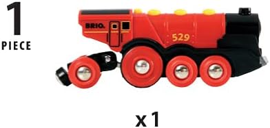 BRIO Battery Operated Mighty Red Action Locomotive 3yrs+